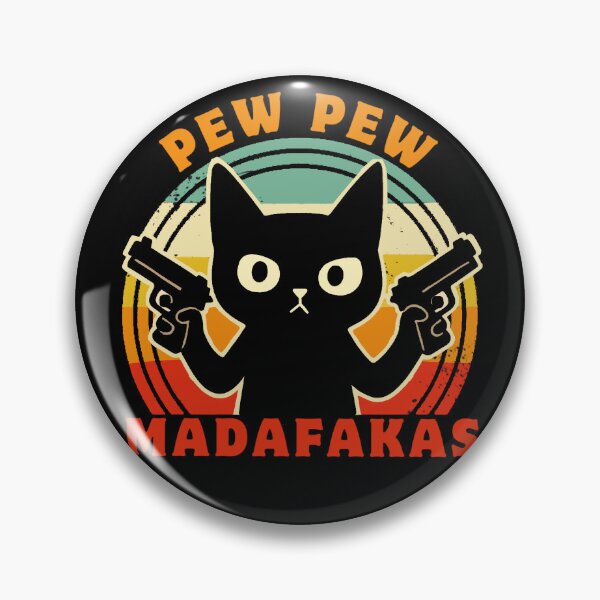 Item preview, Pew Pew Funny Cat Madafakas - Retro  designed and sold by FarieArt.