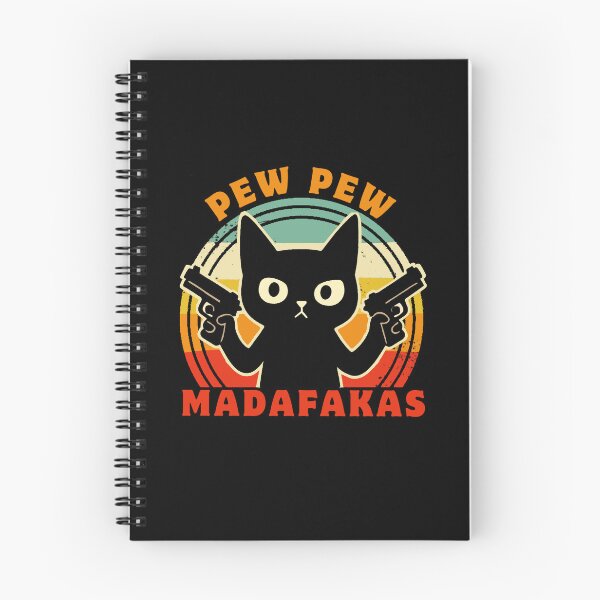 Item preview, Pew Pew Funny Cat Madafakas - Retro  designed and sold by FarieArt.