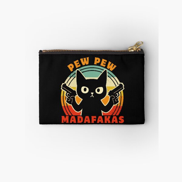 Item preview, Pew Pew Funny Cat Madafakas - Retro  designed and sold by FarieArt.