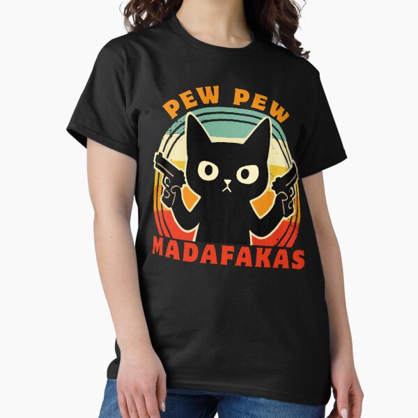 Item preview, Pew Pew Funny Cat Madafakas - Retro  designed and sold by FarieArt.