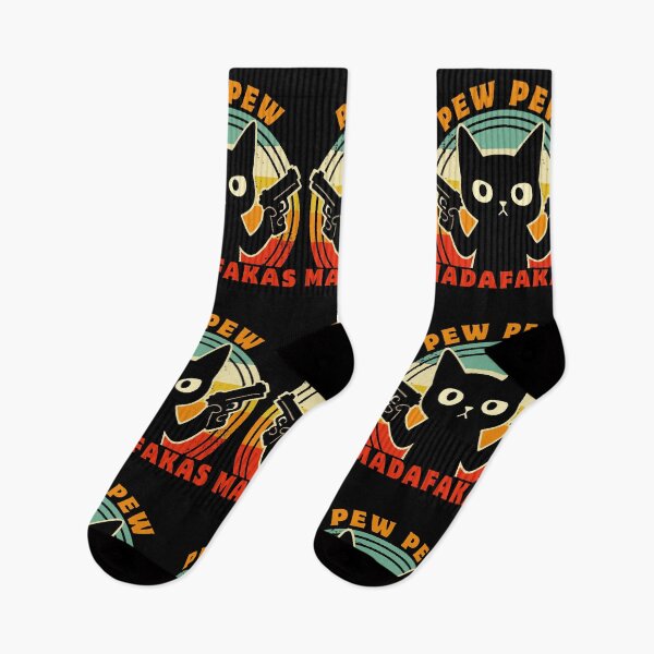 Item preview, Pew Pew Funny Cat Madafakas - Retro  designed and sold by FarieArt.