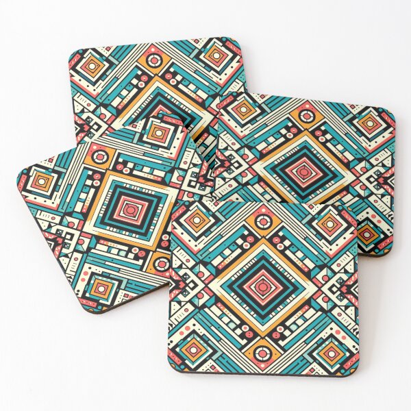 Item preview, Colorful geometric decorative pattern  designed and sold by Dogandesighn.