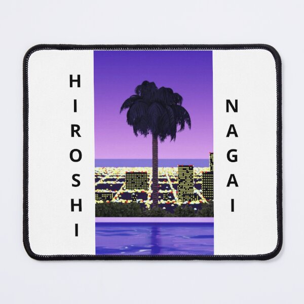 Item preview, Hiroshi Nagai Art Pop Art Vaporwave Palm Tree Pool Night designed and sold by OVERSAI.