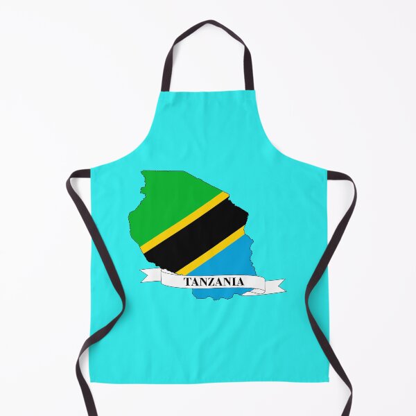 Item preview, Flag map of Tanzania designed and sold by visual adventures.