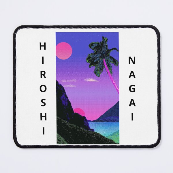 Item preview, Hiroshi Nagai Mountain Landscape Palm Tree Pool Afternoon Sun designed and sold by OVERSAI.