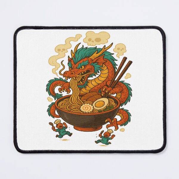 Item preview, Ramen Dragon Attack - Legendary Appetite Unleashed designed and sold by POD DYNASTY | Original Print On Demand T-Shirt Graphics.