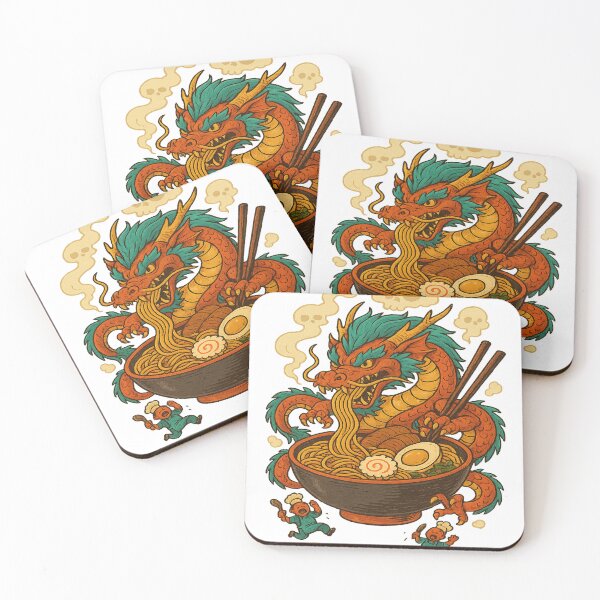 Item preview, Ramen Dragon Attack - Legendary Appetite Unleashed designed and sold by POD DYNASTY | Original Print On Demand T-Shirt Graphics.