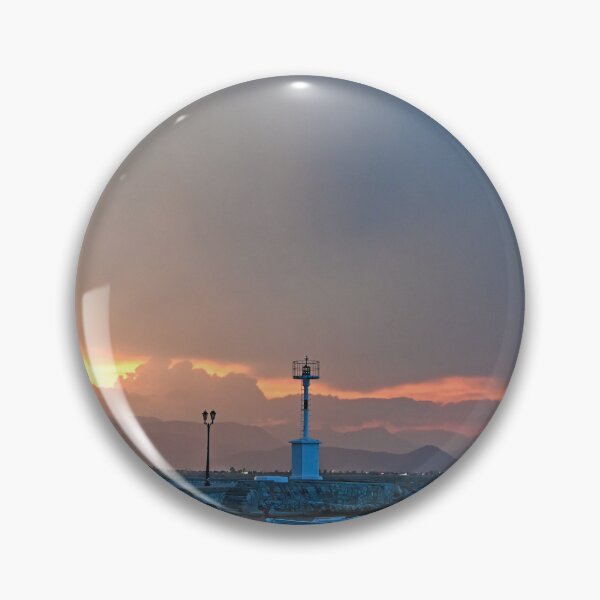 Item preview, Sunset over Bourtzi water fortress in Nafplio city, Peloponnese, Greece designed and sold by goceris.