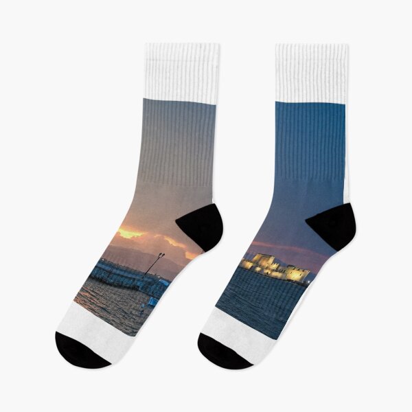 Item preview, Sunset over Bourtzi water fortress in Nafplio city, Peloponnese, Greece designed and sold by goceris.