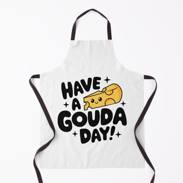 Aperçu de l'œuvre Bonne journée Gouda ! Joli jeu de mots sur le fromage créée et vendue par PMCreative.