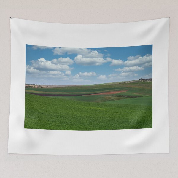 Item preview, Plowed and green wheat fields,Moravia landscape,Chech Republic designed and sold by goceris.