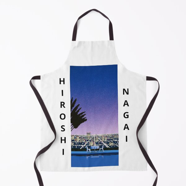 Item preview, Hiroshi Nagai Table at the Pool Night Vaporwave Art Pop designed and sold by OVERSAI.
