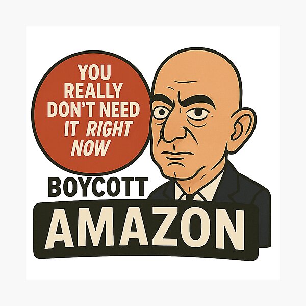 Item preview, Bezos Boycott Amazon  designed and sold by KatNics.
