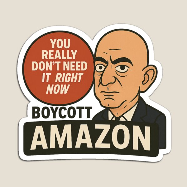 Item preview, Bezos Boycott Amazon  designed and sold by KatNics.