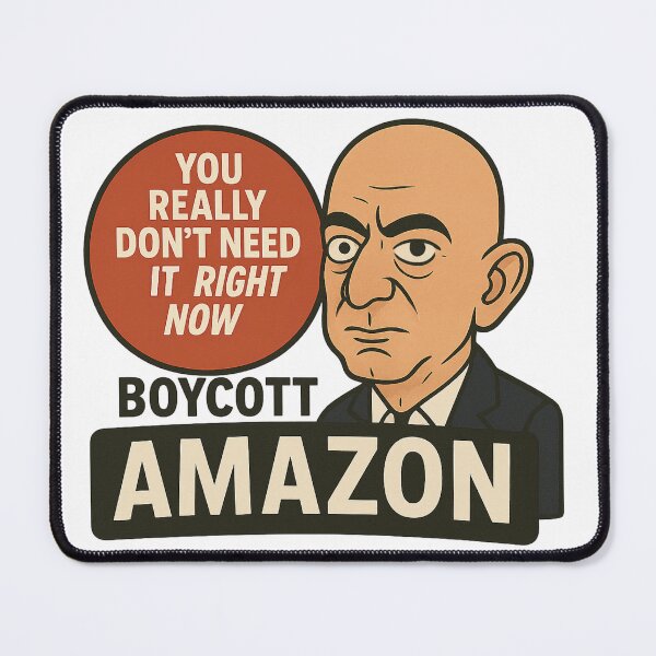 Item preview, Bezos Boycott Amazon  designed and sold by KatNics.