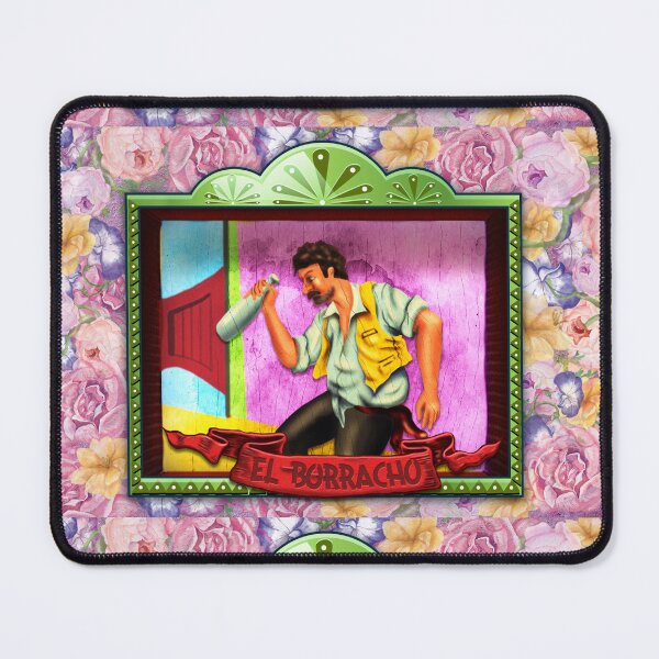 Item preview, El Borracho – Lotería-Style Nicho Retablo Art Print designed and sold by bombpop13.