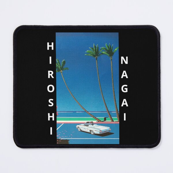 Item preview, Hiroshi Nagai Blue Muscle Car Tenis Court White Letters designed and sold by OVERSAI.