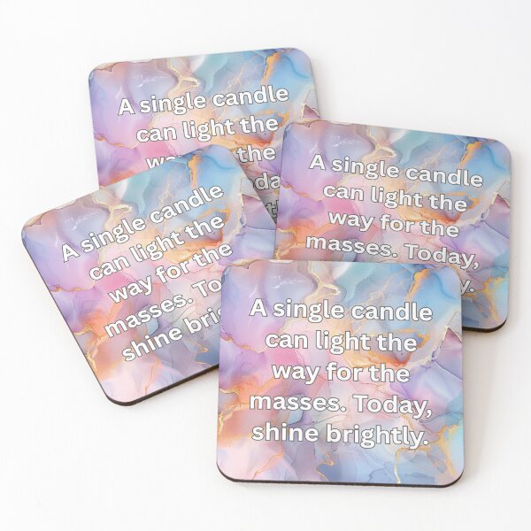 Item preview, A single candle can light the way for the masses. Today, shine brightly. designed and sold by FlutterByH.