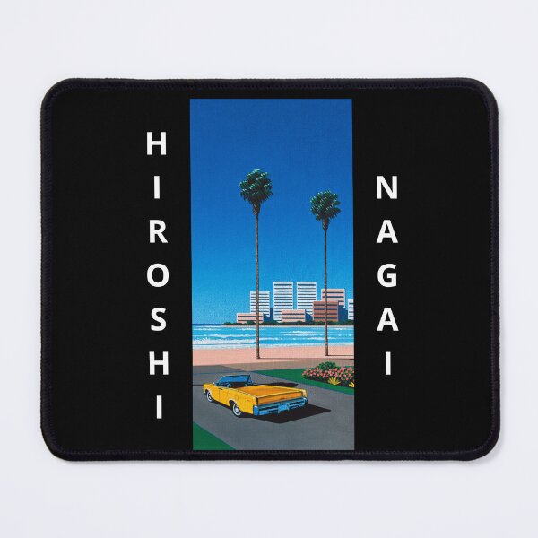 Item preview, Hiroshi Nagai Yellow Muscle Car Miami Beach Palm White Letters designed and sold by OVERSAI.