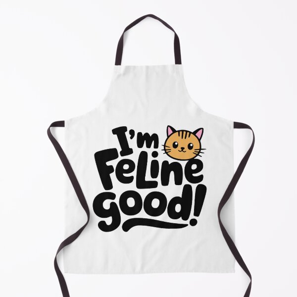 Item preview, I'm feline Good! Cute Cat Pun designed and sold by PMCreative.