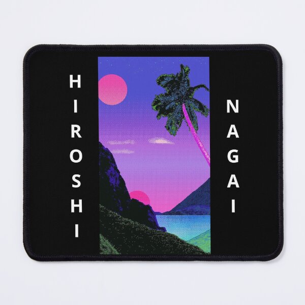 Item preview, Hiroshi Nagai Mountain Purple Sunset White Letters designed and sold by OVERSAI.