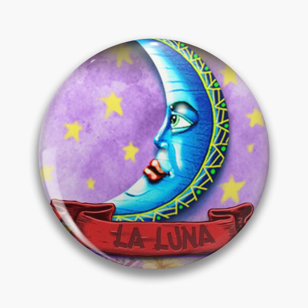 Item preview, La Luna – Lotería-Style Nicho Retablo Art Print designed and sold by bombpop13.