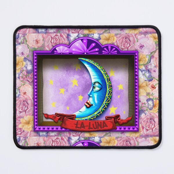 Item preview, La Luna – Lotería-Style Nicho Retablo Art Print designed and sold by bombpop13.