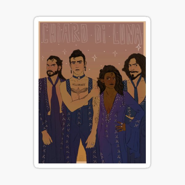 Aperçu de l'œuvre Chiaro Di Luna (Maneskin) Corbeaux créée et vendue par Lynnerdo.
