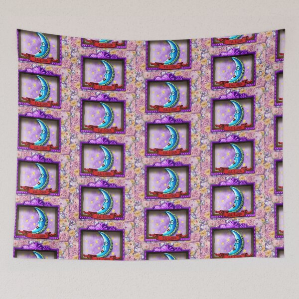 Item preview, La Luna – Lotería-Style Nicho Retablo Art Print designed and sold by bombpop13.