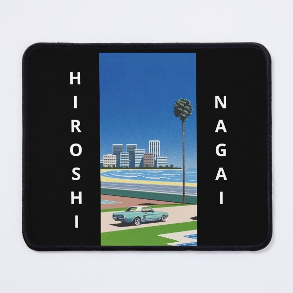 Item preview, Hiroshi Nagai Blue Mustang Miamy Palm beach White Letters designed and sold by OVERSAI.