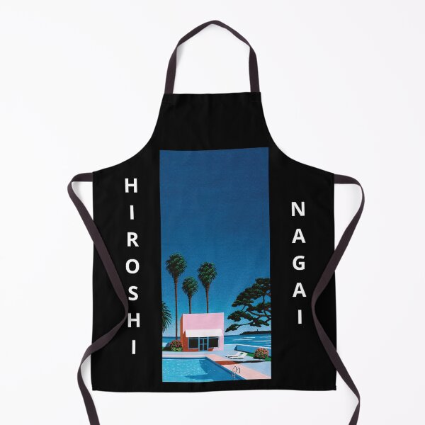 Item preview, Hiroshi Nagai Pink House at the Pool White Letters designed and sold by OVERSAI.