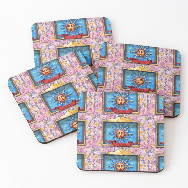 Item preview, El Sol – Lotería-Style Nicho Retablo Art Print designed and sold by bombpop13.