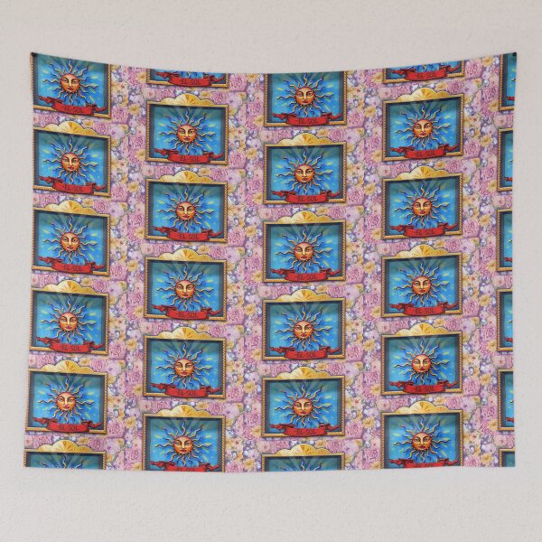 Item preview, El Sol – Lotería-Style Nicho Retablo Art Print designed and sold by bombpop13.