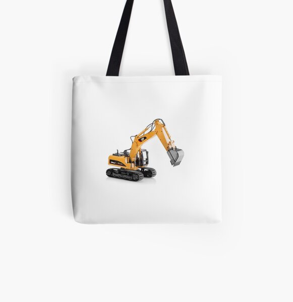 Excavator All Over Print Tote Bag