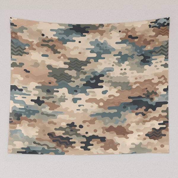 Item preview, Tactical Digital Camo - Neutral Abstract Pattern for Military & Outdoor Gear designed and sold by JohnnyVillas.