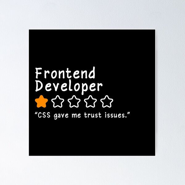 Artikel-Vorschau von Frontend-Entwickler – 1-Stern-Bewertung, designt und verkauft von Debug Designs.