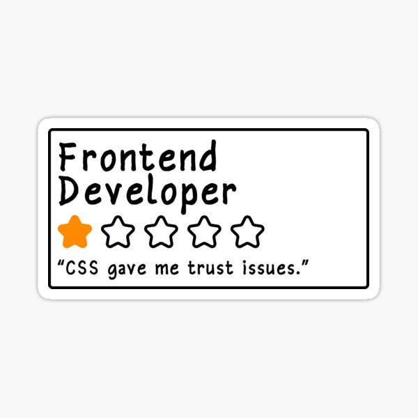 Item preview, Frontend Developer – 1 Star Review designed and sold by Debug Designs.