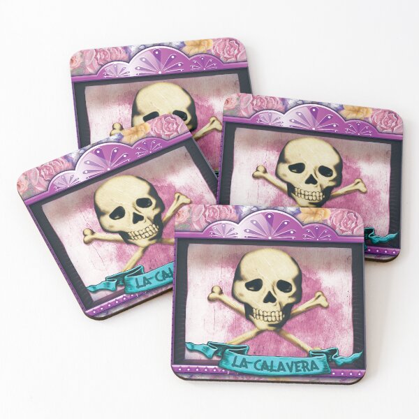 Item preview, La Calavera (The Skull) Loteria Style Nicho Art designed and sold by bombpop13.
