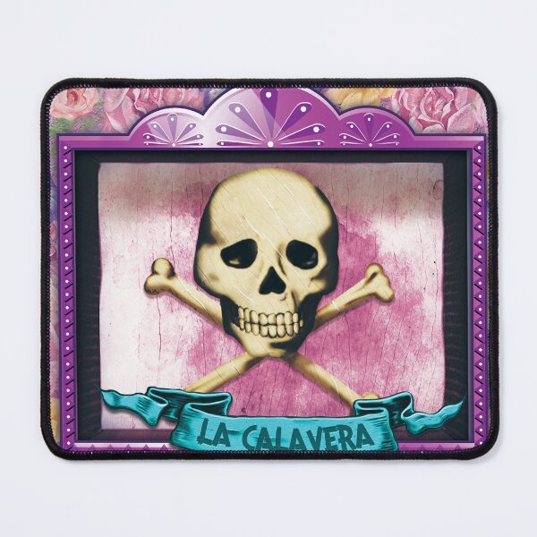 Item preview, La Calavera (The Skull) Loteria Style Nicho Art designed and sold by bombpop13.
