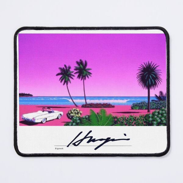 Item preview, Hiroshi Nagai Purple Beach White Muscle car with Signature designed and sold by OVERSAI.