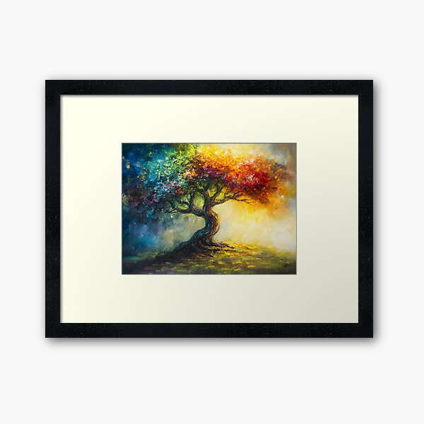 Item preview, Yggdrasil – Tree of Life in Vibrant Impressionist Style designed and sold by Jordan Bell.