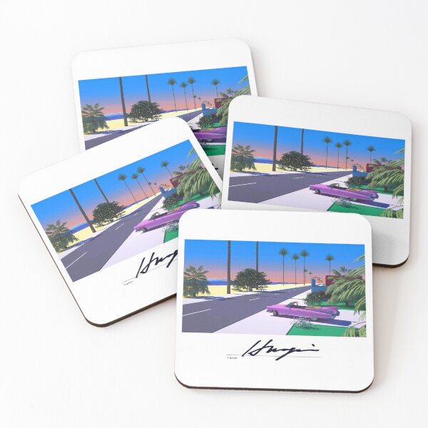 Item preview, Hiroshi Nagai Purple Muscle car Miami Neighborhood with Signature designed and sold by OVERSAI.