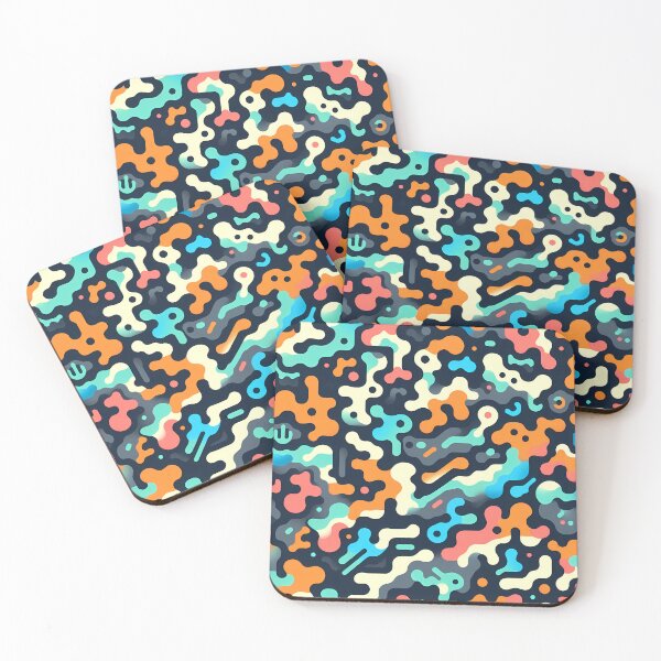 Item preview, Retro Y2K Blob Pattern - Maximalist Abstract Design for Bold Streetwear & Decor designed and sold by JohnnyVillas.