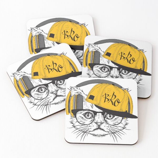 Item preview, cat listening to music 1 designed and sold by GraphicStyleX.