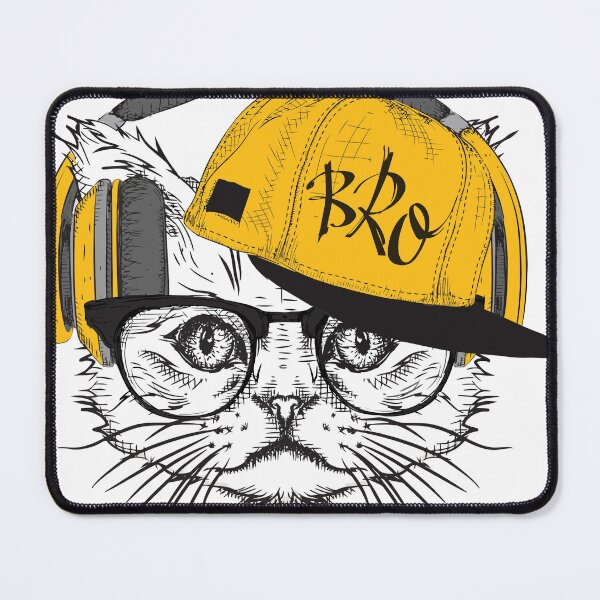 Item preview, cat listening to music 1 designed and sold by GraphicStyleX.