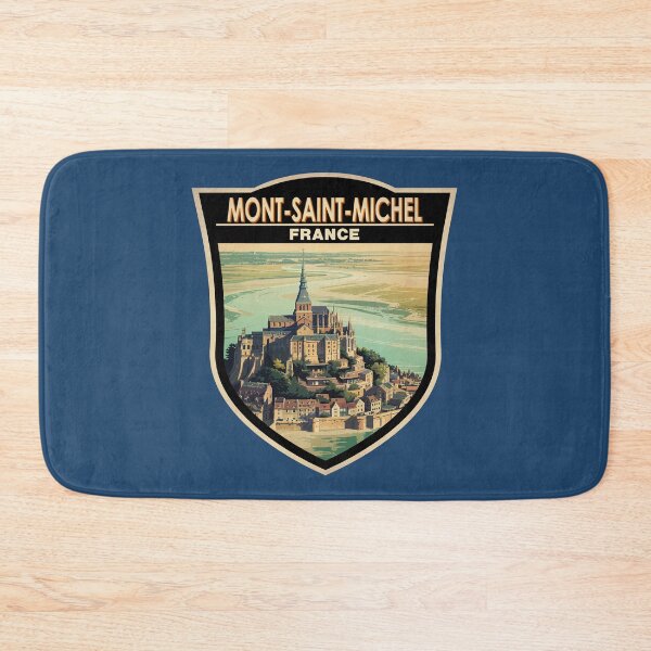Item preview, Mont-Saint-Michel France Travel Art Badge designed and sold by KrisSidDesigns.