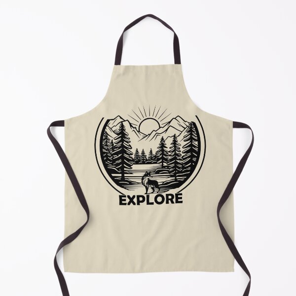 Item preview, Wilderness explorer black pine trees forest fox silhouette peaceful landscape designed and sold by Alexaltay.