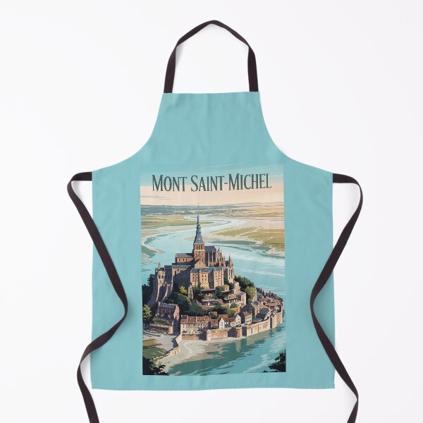 Item preview, Mont-Saint-Michel France Illustration Travel Art Vintage designed and sold by KrisSidDesigns.