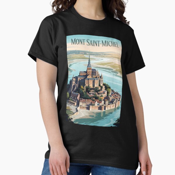 ★Le Mont Saint Michel★ Vintage washed unisex Tshirtsoatmea Mont St Michel Shirt - Etsy