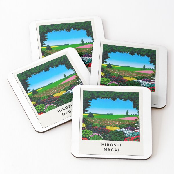 Item preview, Hiroshi Nagai Green Landscape Flowers Polaroid designed and sold by OVERSAI.